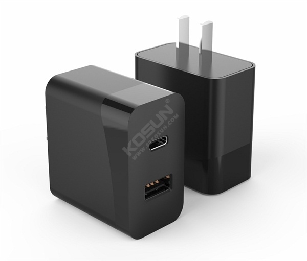 PD 20W US/EU Wall Charger Dual Port PD and USB